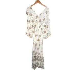 NWT PALAK BOHO white gold dress